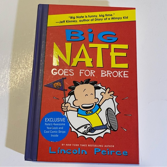 5 Big Nate books,Goes for Broke,Strikes Out,On a Roll, Flips Out.GUC see notes - Picture 3 of 13